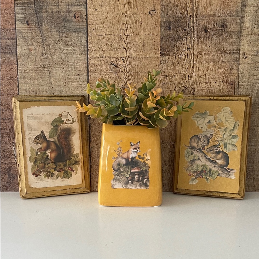 Woodland creatures decor set
